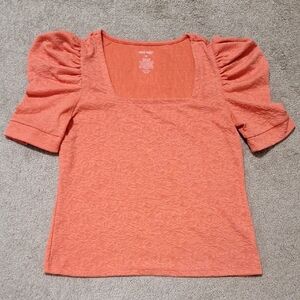 Nine West Coral Puff Sleeve Blouse